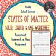 States of Matter Worksheet: Solids, Liquids, and Gases by Elly Thorsen