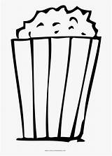 Popcorn Box Coloring Page Sketch sketch template