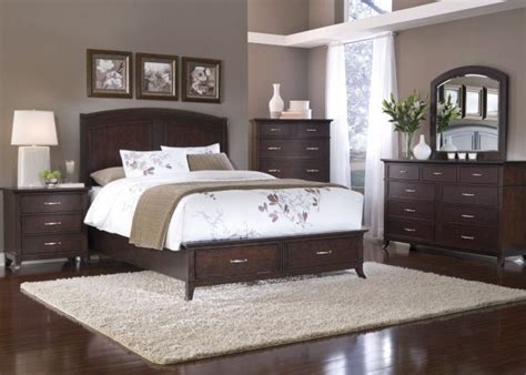 bedroom decor cherry wood dark furniture brown what color walls home design ideas | Cherry ...