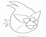 Angry Birds Coloring Pages Orange Bird sketch template