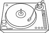 Record Player Coloring Pages sketch template