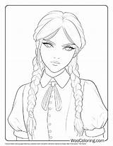 100  Wednesday coloring Pages Free PDF To Print Woo Coloring sketch template
