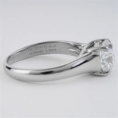 1.76 Cttw Tiffany and Co Lucida Platinum Diamond Engagament Ring For Sale at 1stDibs