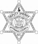Sheriff Badge Coloring Page sketch template