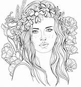 Coloring Pages Of Girls Faces At GetColoringscom  Free Printable sketch template