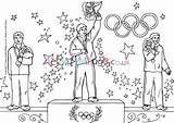 Olympic Winners Colouring Page sketch template