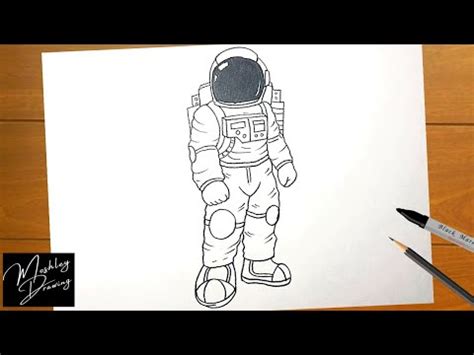 How to Draw an Astronaut Easy Step by Step - YouTube