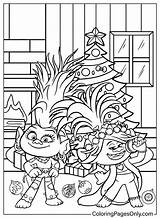 Christmas Trolls Coloring Page  Free Printable Pages sketch template