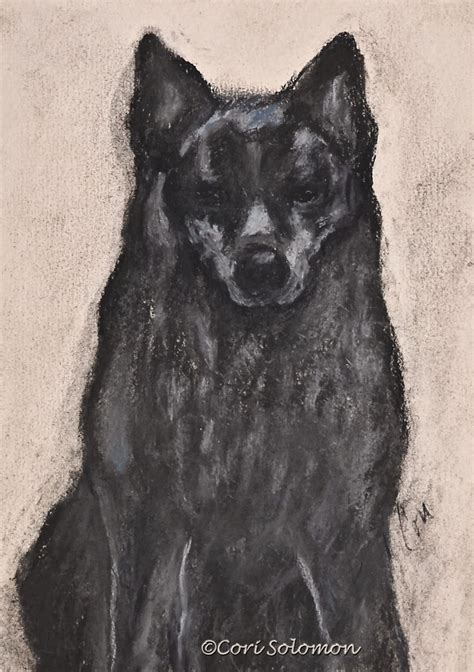 Art Helping Animals: Black Dog Art By Cori Solomon