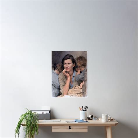 "Colorized - Migrant Mother by Dorothea Lange" Poster for Sale by ...