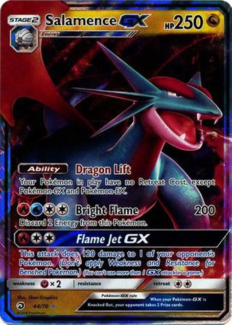 Pokemon Trading Card Game Dragon Majesty Single Card Ultra Rare Salamence GX 44 - ToyWiz