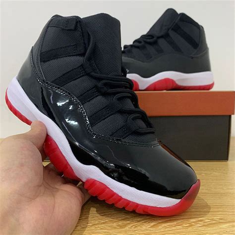 2019 Air Jordan Retro 11s Bred Men Women Basketball Shoes 11 2019 Mens ...