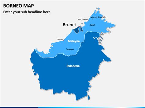 Borneo Map for PowerPoint and Google Slides - PPT Slides