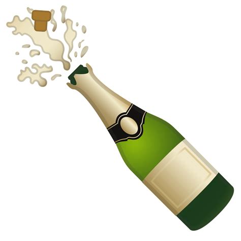 Bottle with popping cork Icon | Noto Emoji Food Drink Iconset | Google