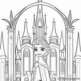 Queen Elsa Frozen Coloring Pages  Free & Printable sketch template