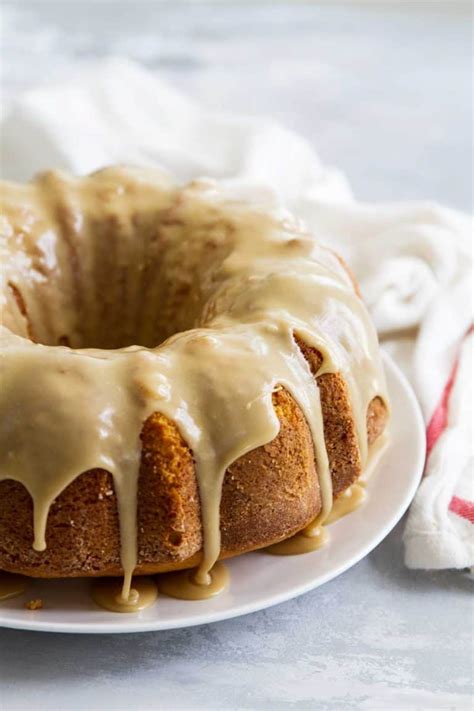 Buttermilk Pound Cake with Caramel Icing - Taste and Tell