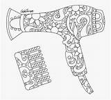 Blow Dryer Coloring Pages  Free Transparent Clipart ClipartKey sketch template