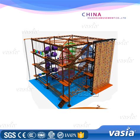 Outdoor High Ropes Course Rope Course Equipment - Physical Development ...