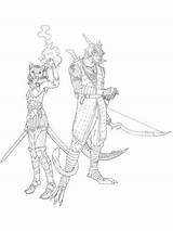 Skyrim coloring Pages sketch template