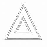 Download Black And White Equilateral Triangle Coloring Pages Online  sketch template
