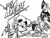 Archie And Grimace Coloring Page sketch template