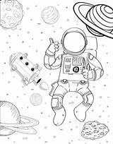 Free ASTRONAUT & SPACE Coloring Pages For Download Printable PDF  sketch template