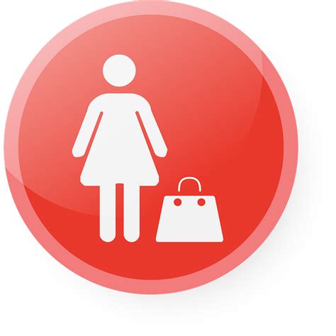 Free vector graphic: Woman, Icon, Vector, Red, Shopping - Free Image on Pixabay - 1141795