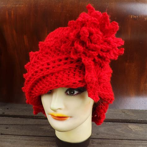 Unique Etsy Crochet and Knit Hats and Patterns Blog by Strawberry Couture : Red Crochet Hat ...