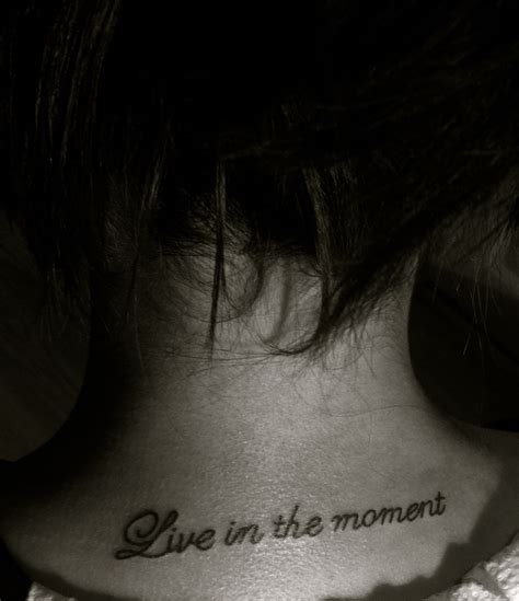 Live in the moment #tattoos #tattoo #Live #Believe | Small tattoos ...