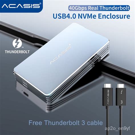 ACASIS USB 4.0 mobile M.2 Nvme Enclosure Thunderbolt 3 40Gbps NVME M.2 SSD Enclosure 8TB ...