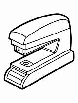 Stapler colouring Book pages With Vector Design For Children  Premium sketch template