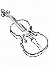 Violin Coloring Page sketch template