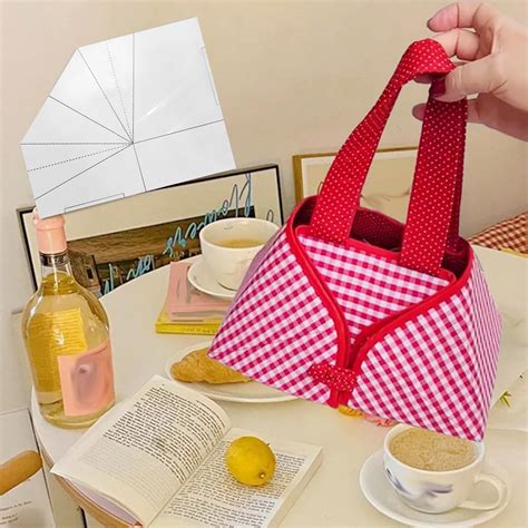 Linjieee DIY Fabric Foldable Food Sewing Template With Architect Pencil ...