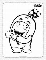 Oddbods Pogo Coloring Pages sketch template