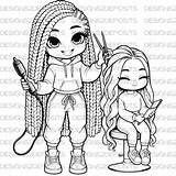 Kids Coloring Book Printable Pages African American Hair  sketch template