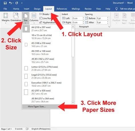 What is the Short Bond Paper Size in Microsoft Word? - Tech Pilipinas