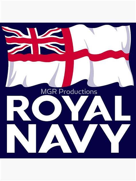 "Royal Navy Ensign and Logo" Art Print for Sale by Quatrosales | Redbubble