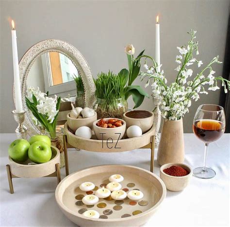 Pin by Negin Sgh on Nowruz & yalda | Haft seen, Nowruz table, Norooz design