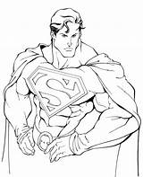 Superman For Children sketch template