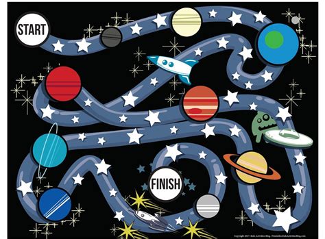 Stars and Planets Space Printable Game for Kids - Kids Activities | Printable games for kids ...