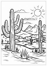 Desert Coloring Pages  Color Your Way To The Desert – MrColoringCom sketch template