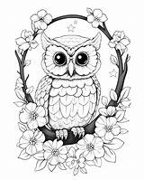 Adult Coloring Pages Owl sketch template
