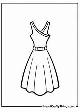 Dress Coloring Pages To Print sketch template