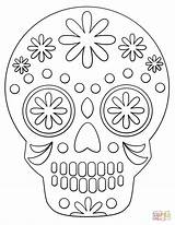 Simple Sugar Skull coloring Page  Free Printable Coloring Pages sketch template