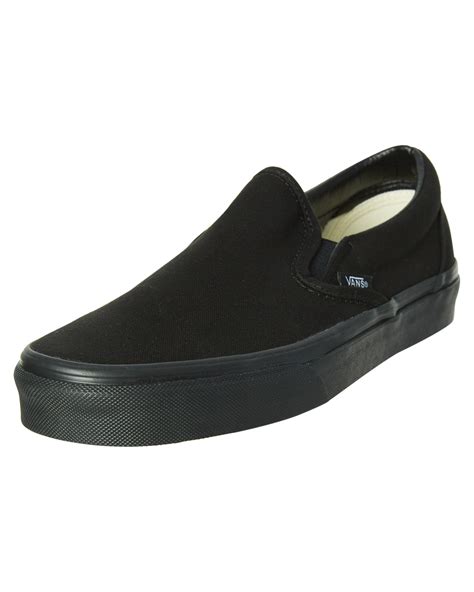 Vans Mens Classic Slip On Shoe - Black Black | SurfStitch