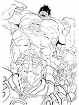 Marvel Thanos Coloring Page  Free Printable Pages For Kids sketch template