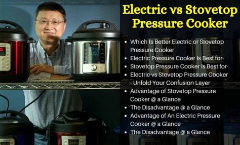 Electric vs Stovetop Pressure Cooker – Which Is The Best for You – Topcellent