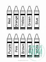 Free Printable Crayons Template – Simple Mom Project sketch template