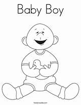 Baby Boy Coloring Page  Twisty Noodle sketch template