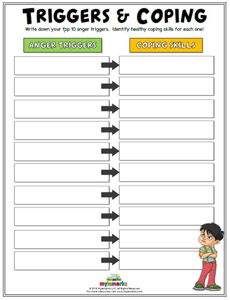 Identifying Triggers Worksheets